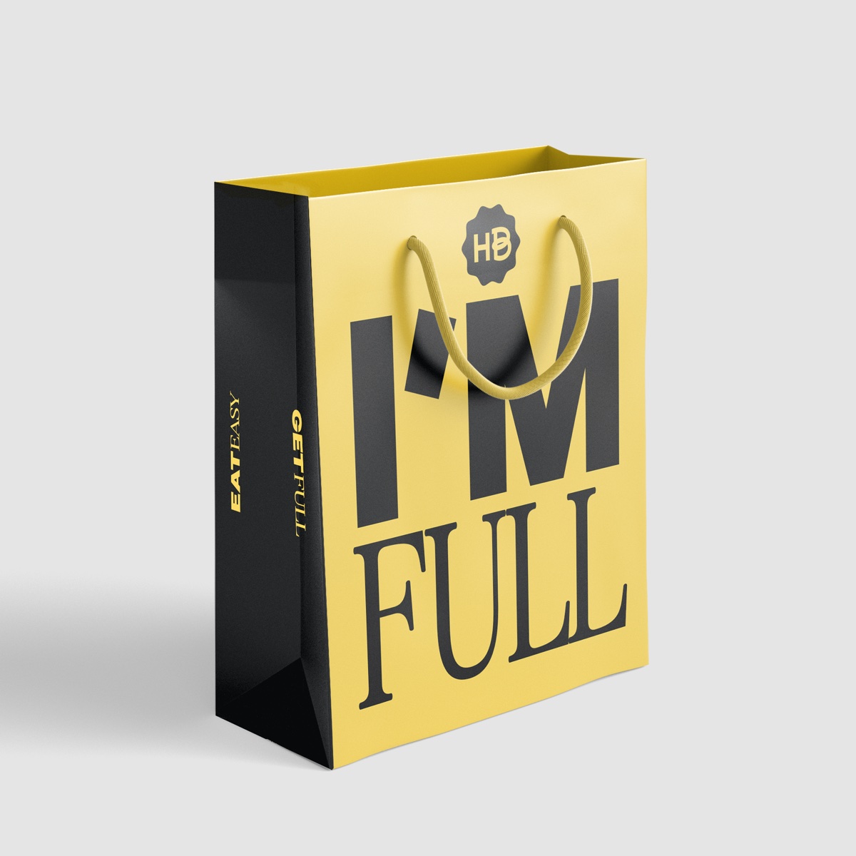 I'M FULL Honeybrains shopping bag